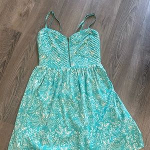 teal dress